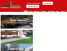 Tablet Screenshot of lindsaylandscape.com